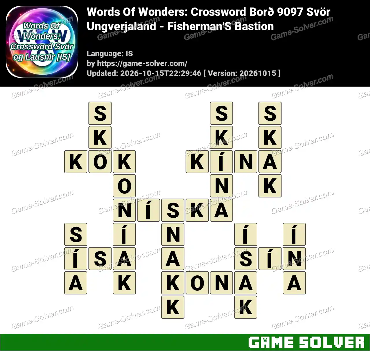 Words Of Wonders: Crossword Borð 9097 Svör – Ungverjaland – Fisherman’S Bastion